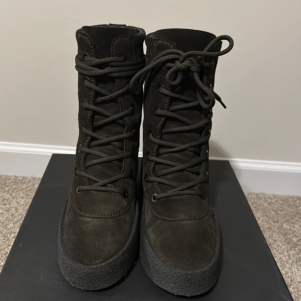 Yeezy season 4 oil thick suede crepe boot